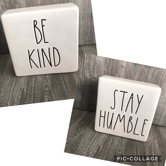 Rae Dunn Other - RAE DUNN. Be Kind Stay Humble Ceramic Decor Piece